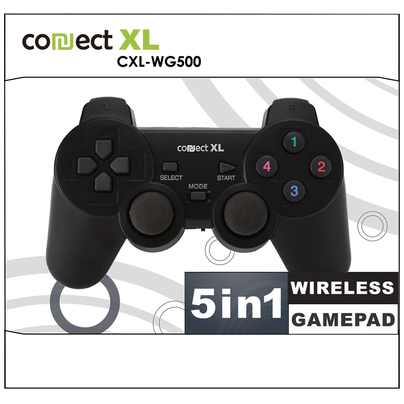 Gamepad CONNECT XL CXL-WG500 bežični, 5u1, PC i PS1/2/3, 2,4GHz-0