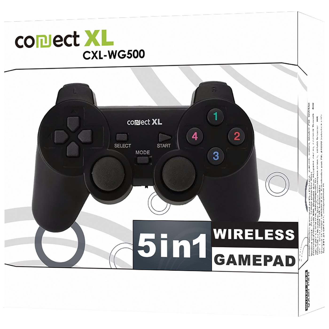 Gamepad CONNECT XL CXL-WG500 bežični, 5u1, PC i PS1/2/3, 2,4GHz-1