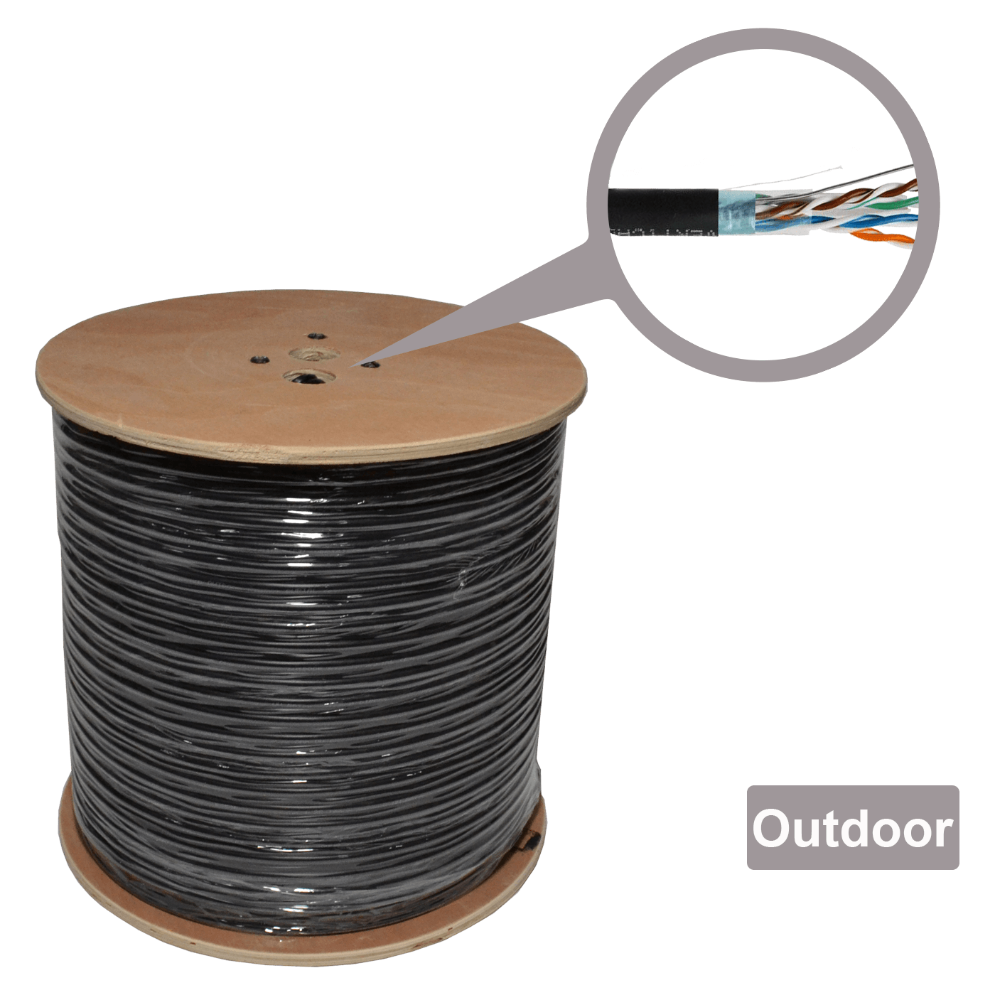 Connect XL Mrežni FTP kabl, CAT5e, Outdoor, 305 met - CAT5-FTP-CCA Outdoor-0