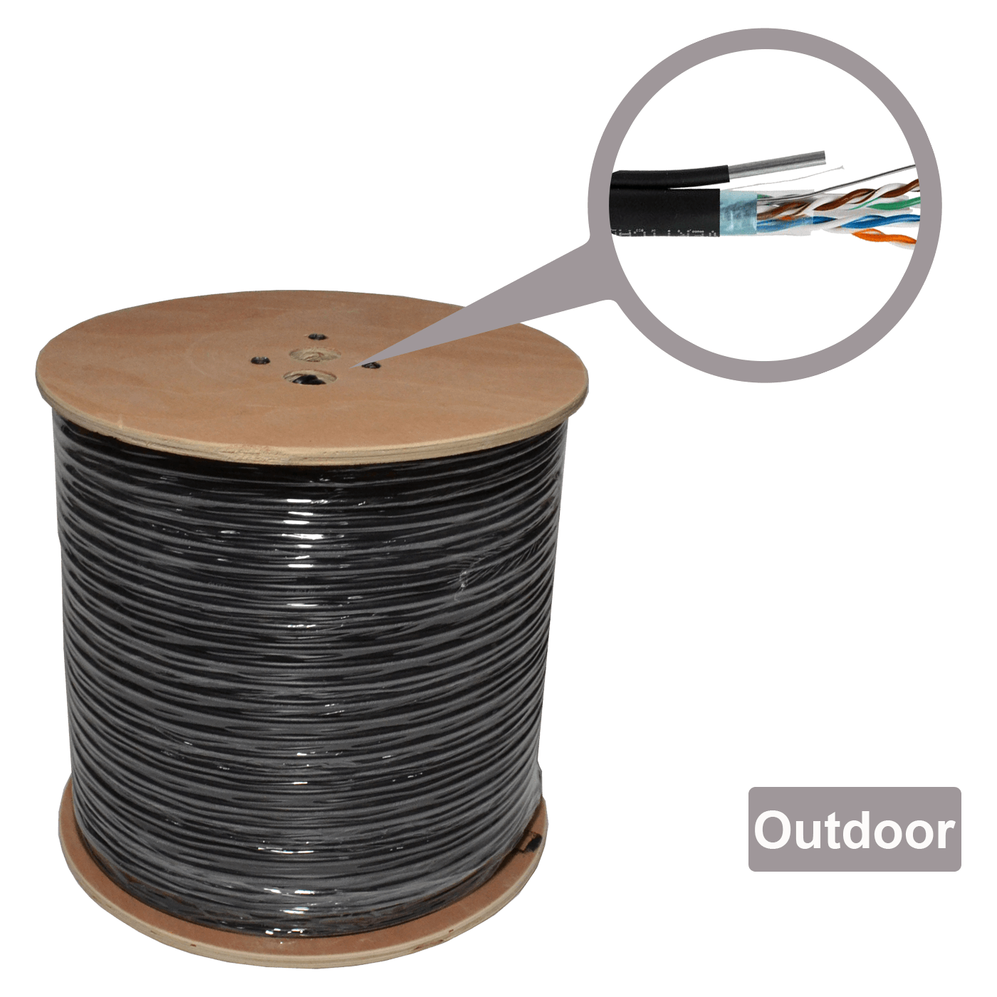 Mrežni kabel CONNECT XL CAT6e FTP sa sajlom (305m)-0