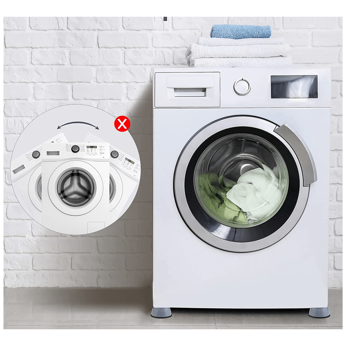 Connect XL Antivibracijske nogice za perilicu rublja, set 4 komada - CXL-AVN4X-1