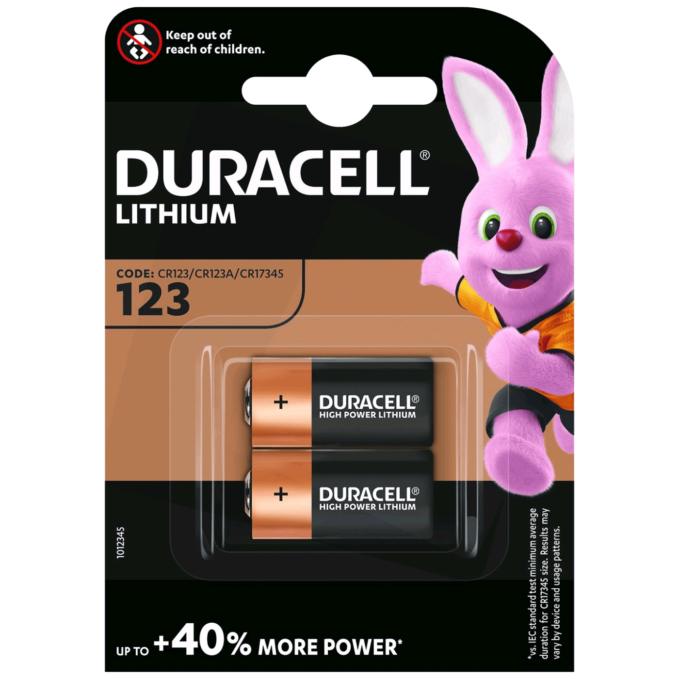 Baterija DURACELL CR123A, litij, 3V, blister 2 kom-0