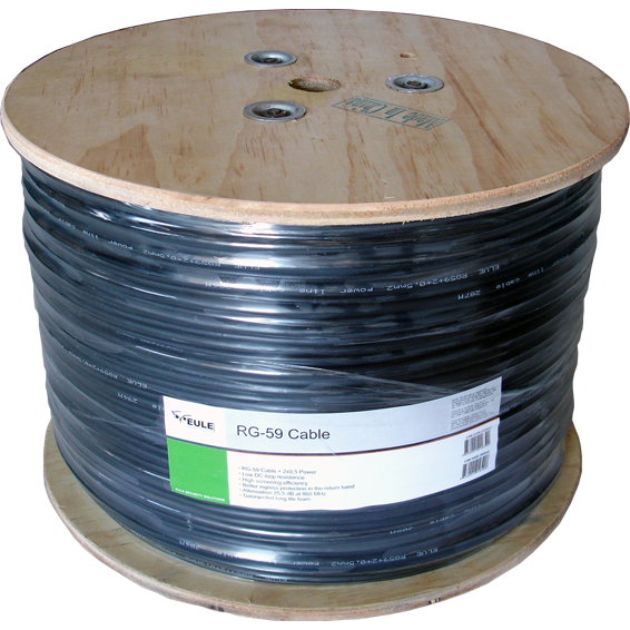 Eule RG-59 kabel sa napajanjem, 2x0,75mm, 305met - CAB-7305-0