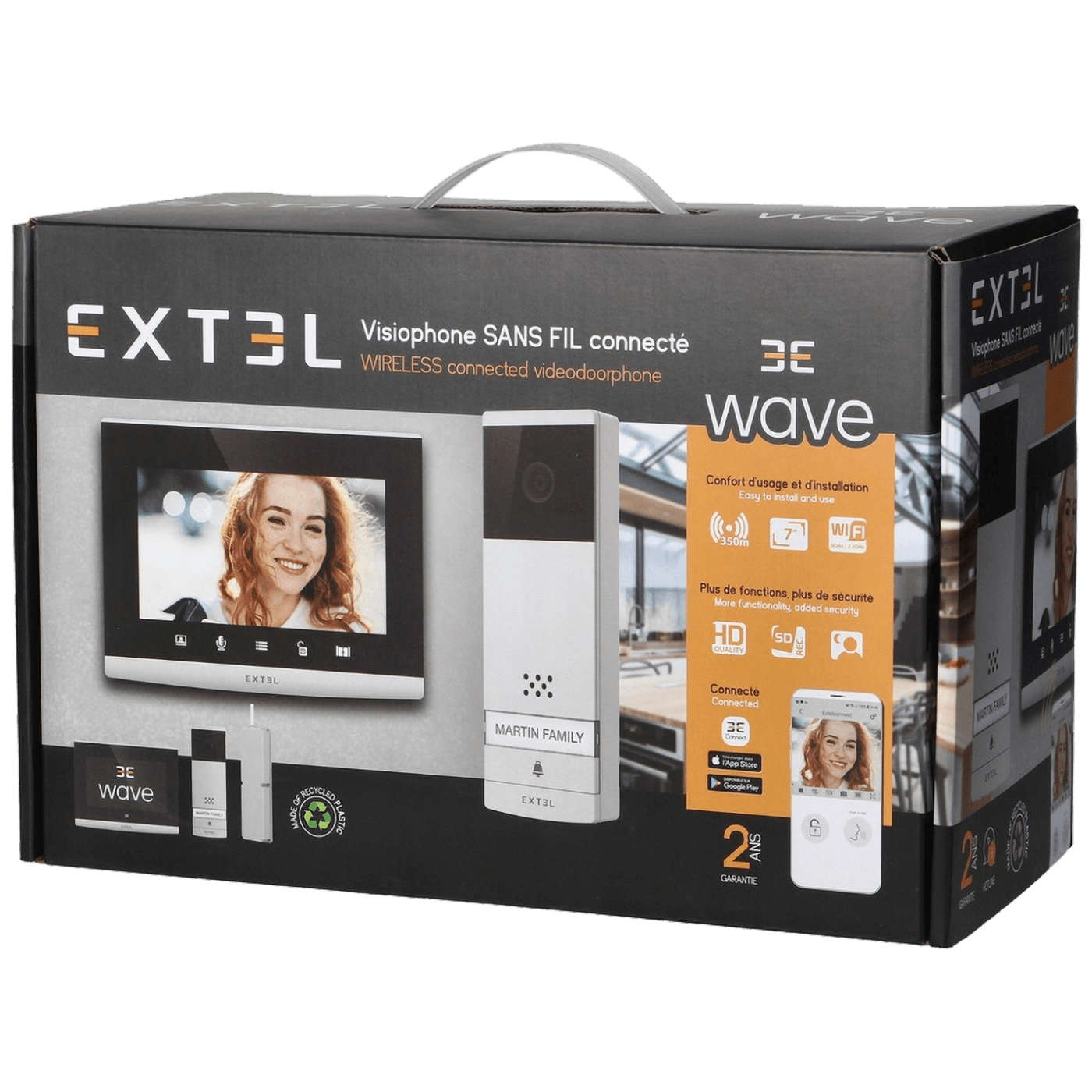 Extel Video interfon 7", bežični set, WiFi Dual Band - 720313-1