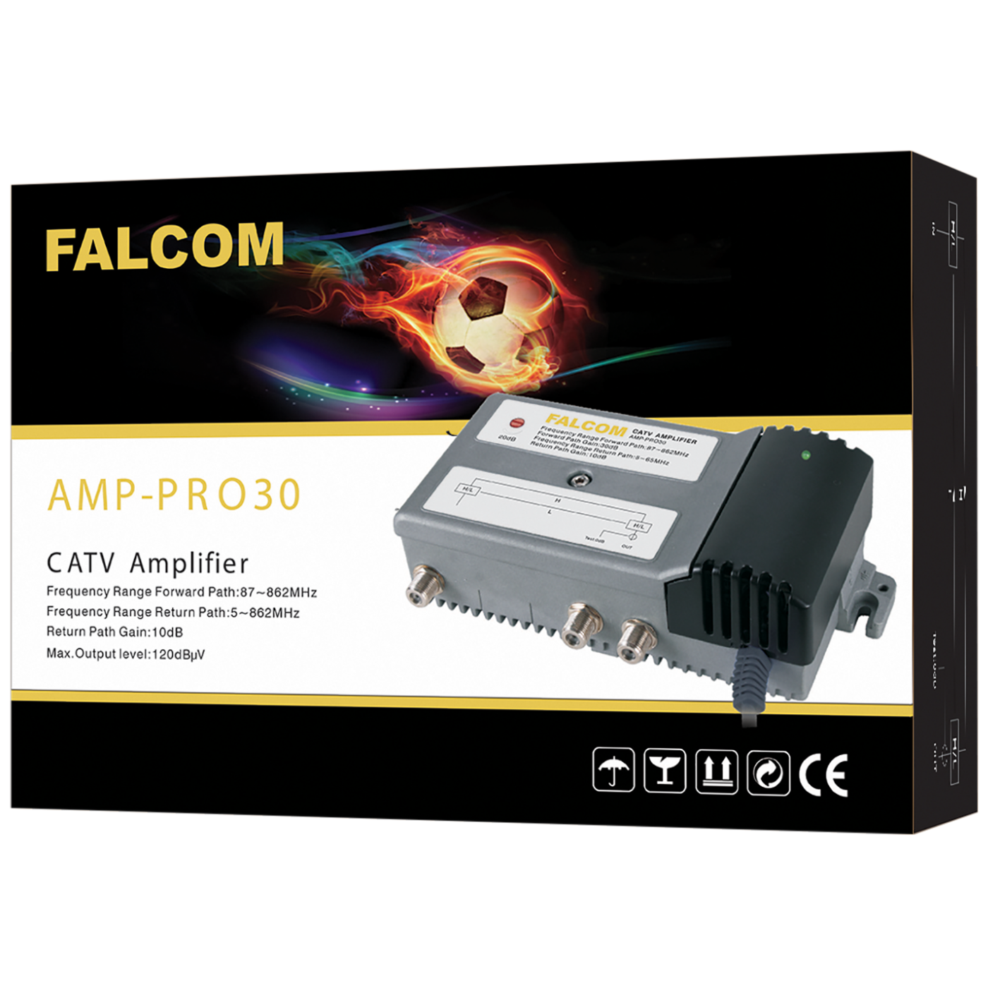 Falcom Distribucijsko pojačalo 30db sa povratnim pojasom - AMP-PRO30-1