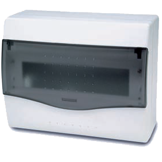 Famatel Kutija za osigurače nadžbuk, 8/10 osigurača, providna, IP40 - 3608-W-M-KN/8-10-0