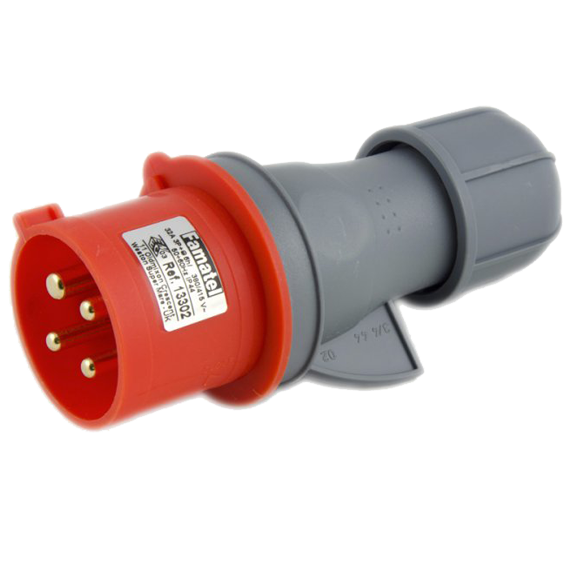 Famatel Utikač, 32A/380÷415, 4 Polni (3P+E), IP44 - 13302-0