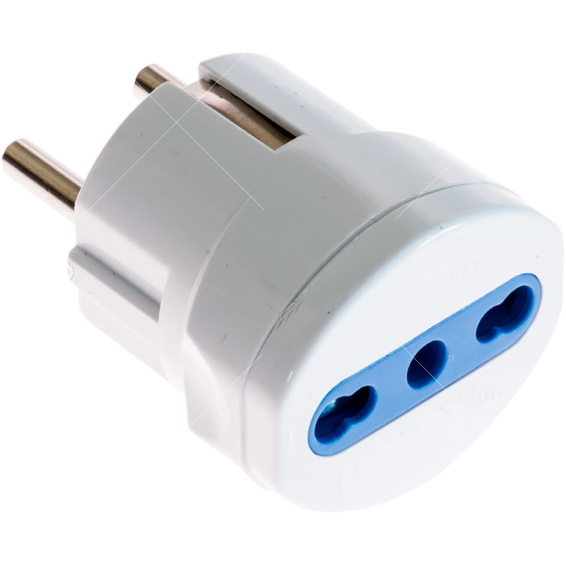 Strujni adapter FAMATEL 2P+T shuko /2P+T Italian - 2P+T 16A Euro/Italian