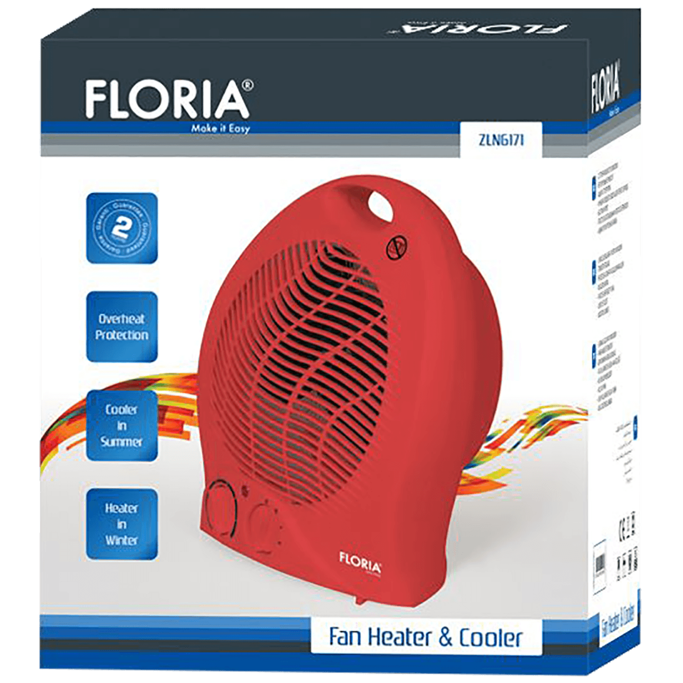 Zilan Grijalica sa ventilatorom, 2000 W bijela- ZLN6171/WH-1