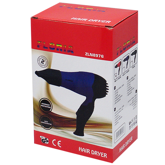 Sušilo za kosu ZILAN ZLN8976/RD, 1000 W, crveno/crna-1