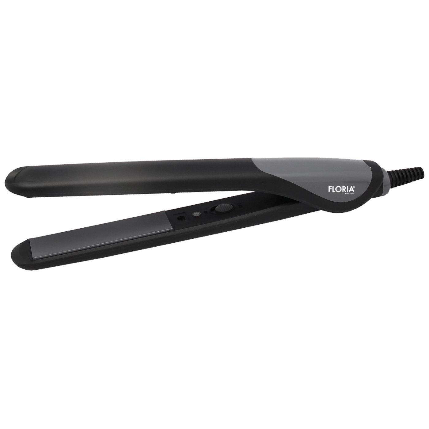 Pegla za kosu ZILAN Floria ZLN8990/BG (keramički obložene aluminijske ploče, brzo zagrijavanje do 230 °C, ON-OFF prekidač, LED indikator, 20–25 W, crno-siva)