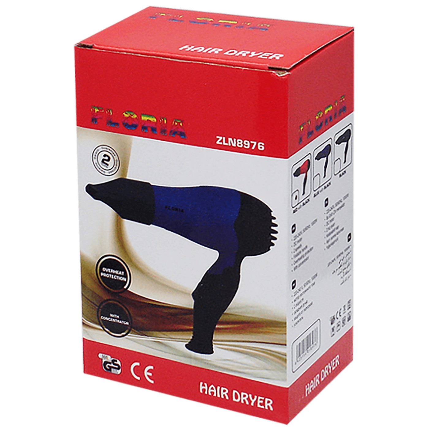 Sušilo za kosu ZILAN ZLN8976 BL, 1000 W, plavo/crna-1