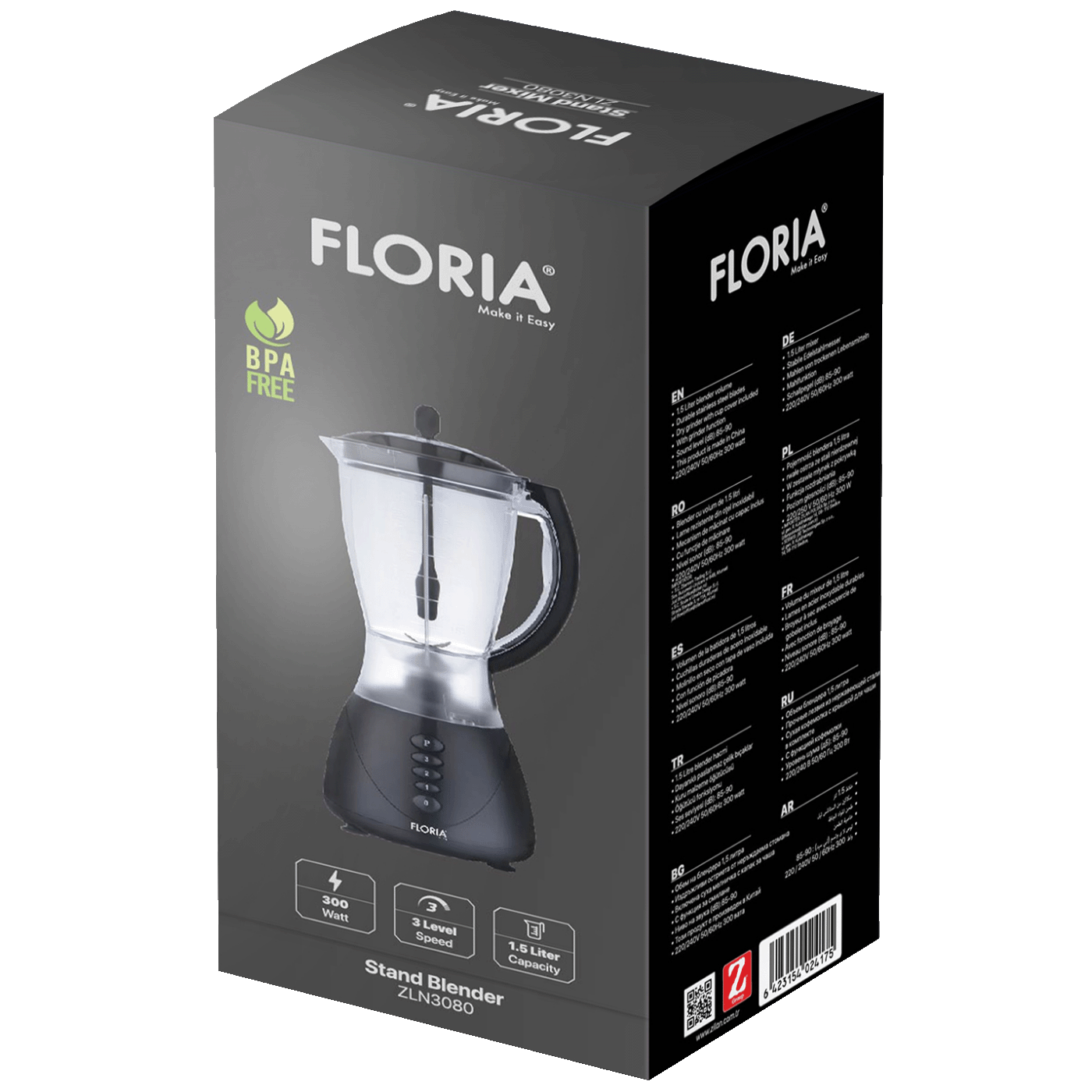 Blender ZILAN ZLN3079 BK (1.5 lit, 300 W) crna-2