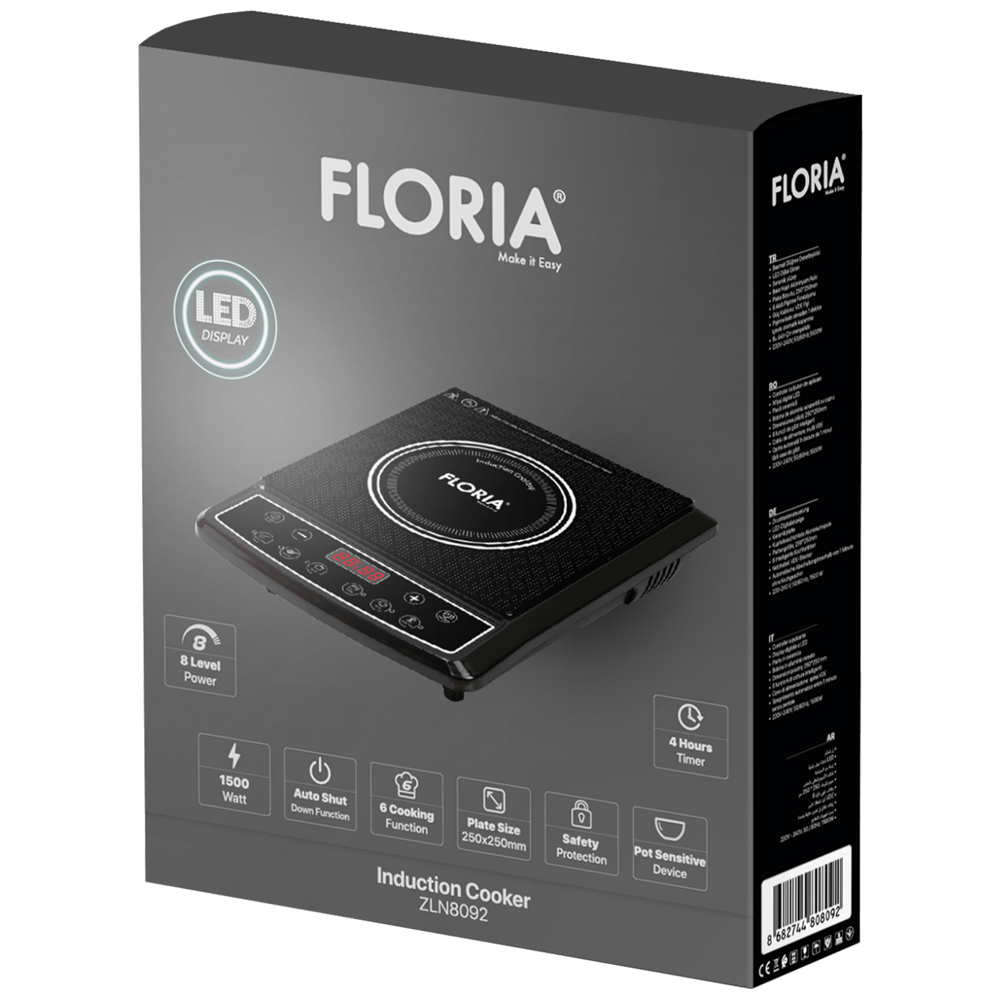 Floria Indukcijsko kuhalo, 1500 W - ZLN8092-1