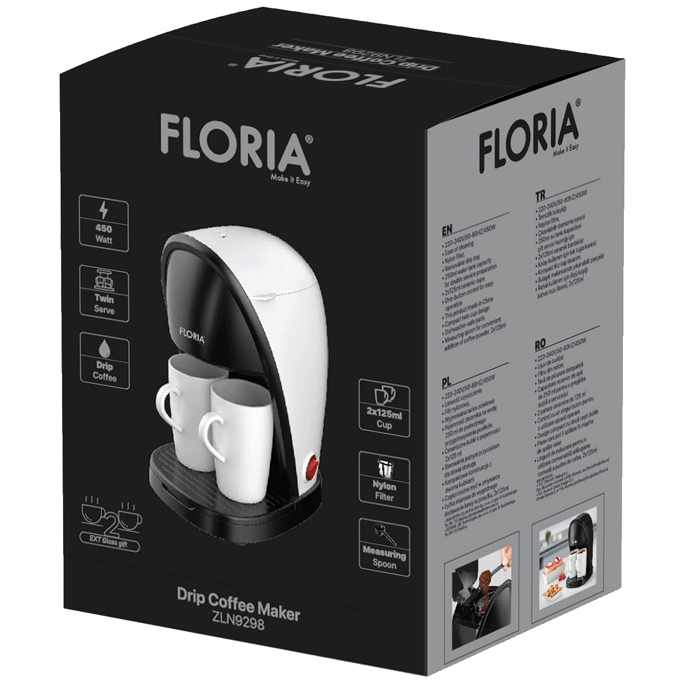 Aparat za kavu FLORIA ZLN9298, 370-450W-1