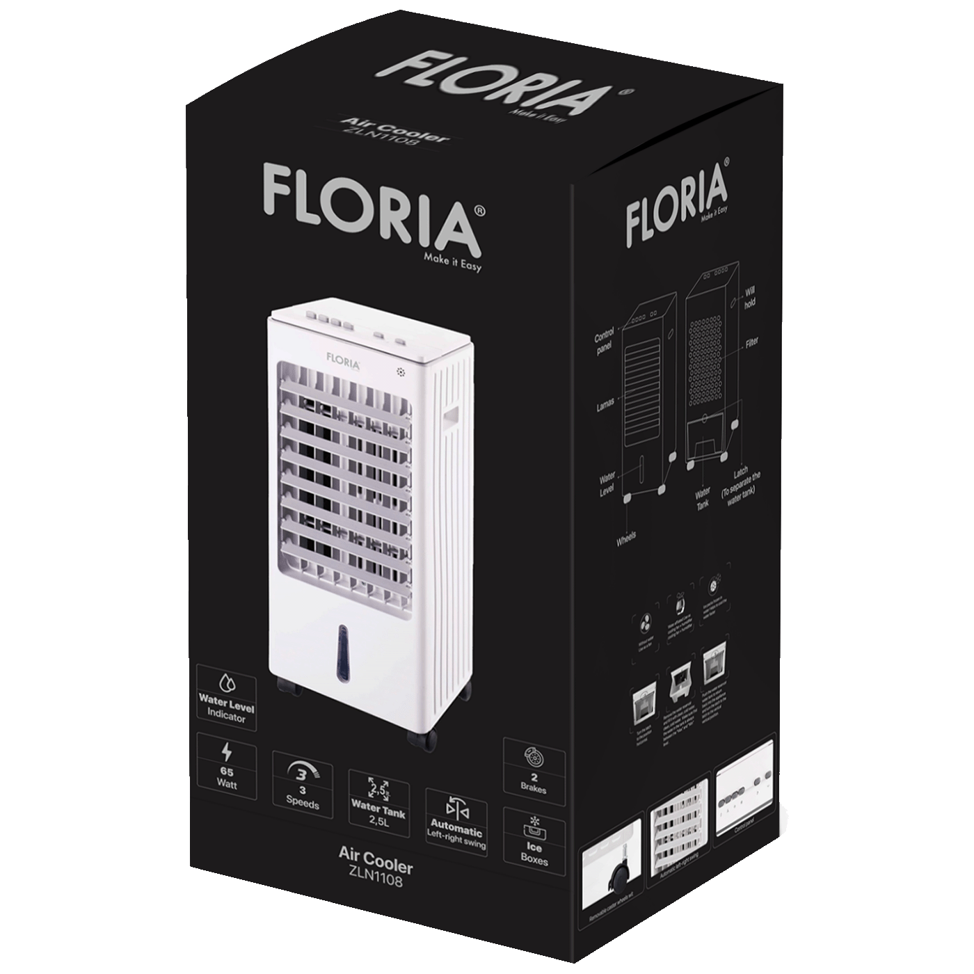 Floria Ovlaživač sa osvježivačem zraka, 65 W, 2.5 lit. - ZLN1108-1