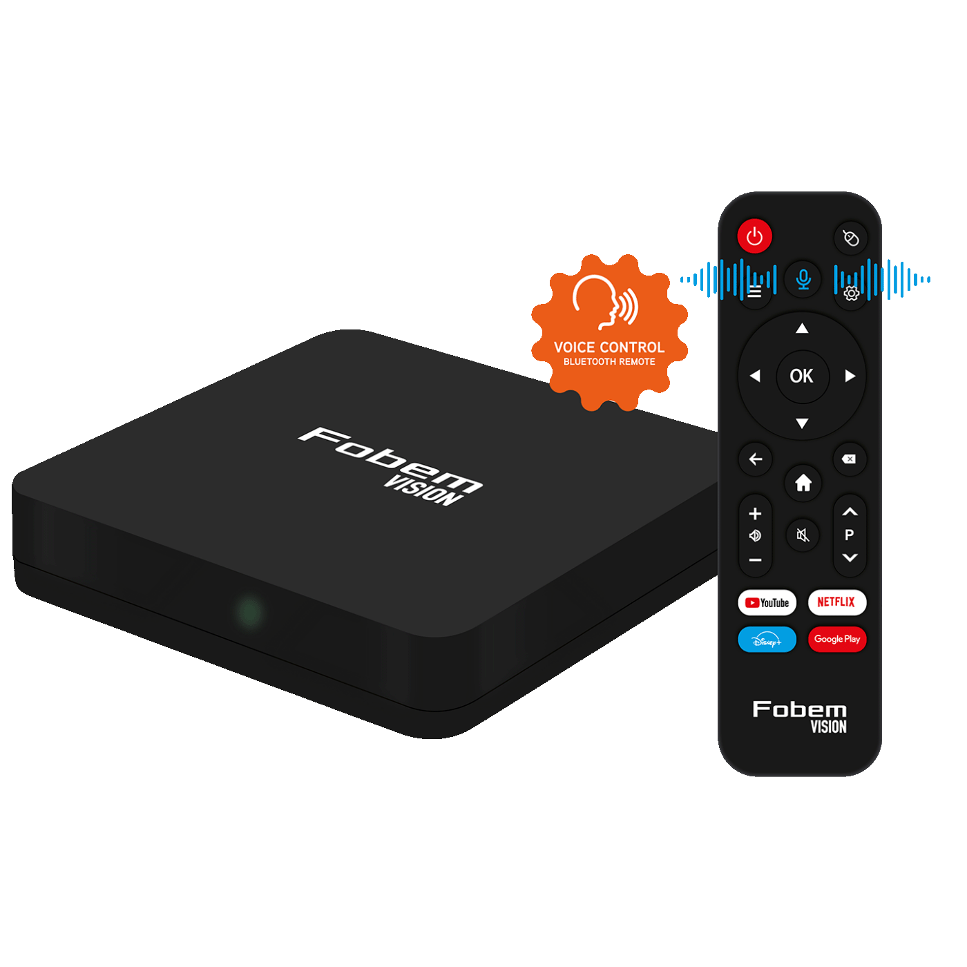 Fobem Prijemnik IPTV@Android,6K,2/32GB, WiFi 2.4/5GHz, Bluetooth - Vision