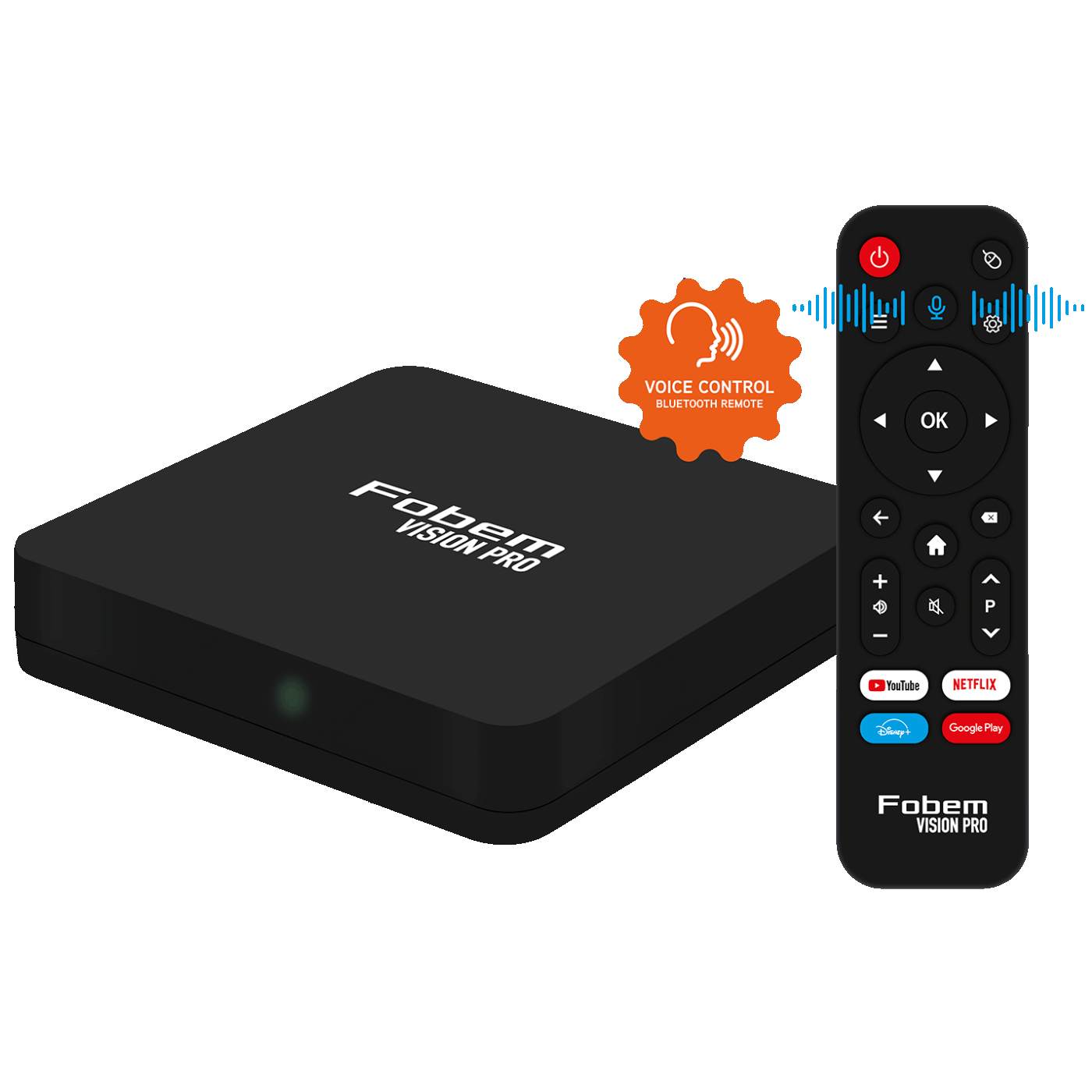 Fobem Prijemnik IPTV@Android,6K,4/64GB, WiFi 2.4/5GHz, Bluetooth - Vision Pro-0
