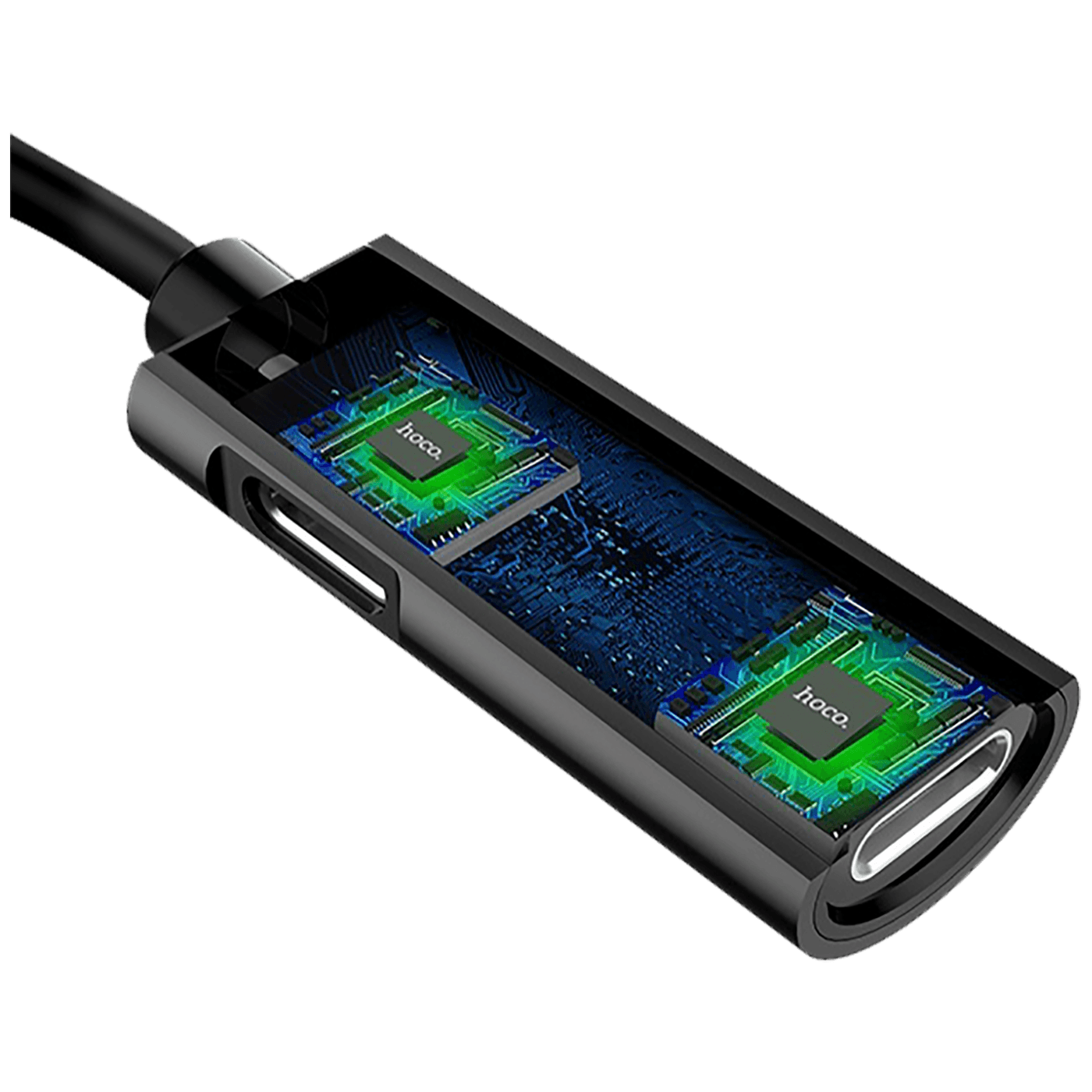 hoco. Adapter za slušalice 2in1, iPhone,Lightning na 2 x Lightning - LS18 Lightning to Lightning-2