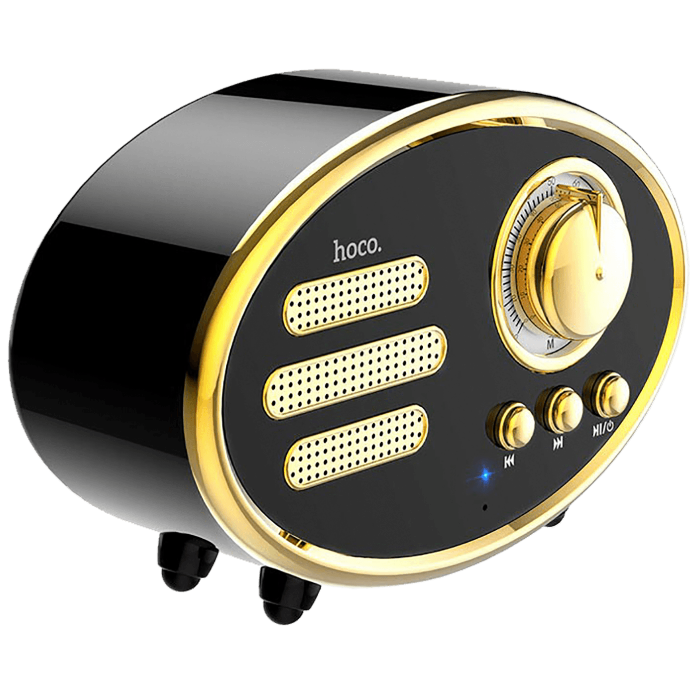 Bežični zvučnik HOCO (Bluetooth, baterija 5h) retro crna-3