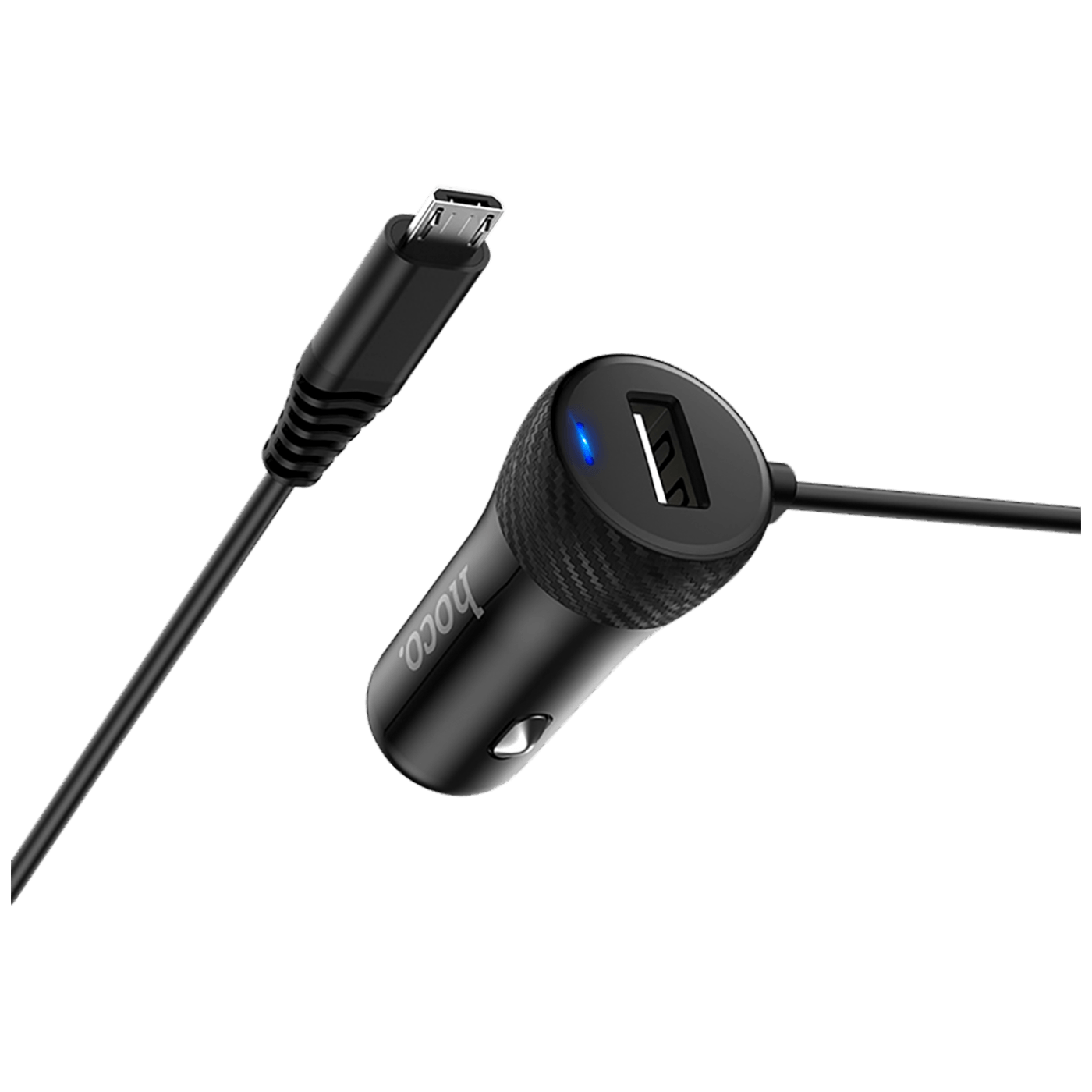 hoco. Auto punjač sa micro USB kabelom, 1 x USB, 2.4 A max. - Z21A Ascender single USB-2