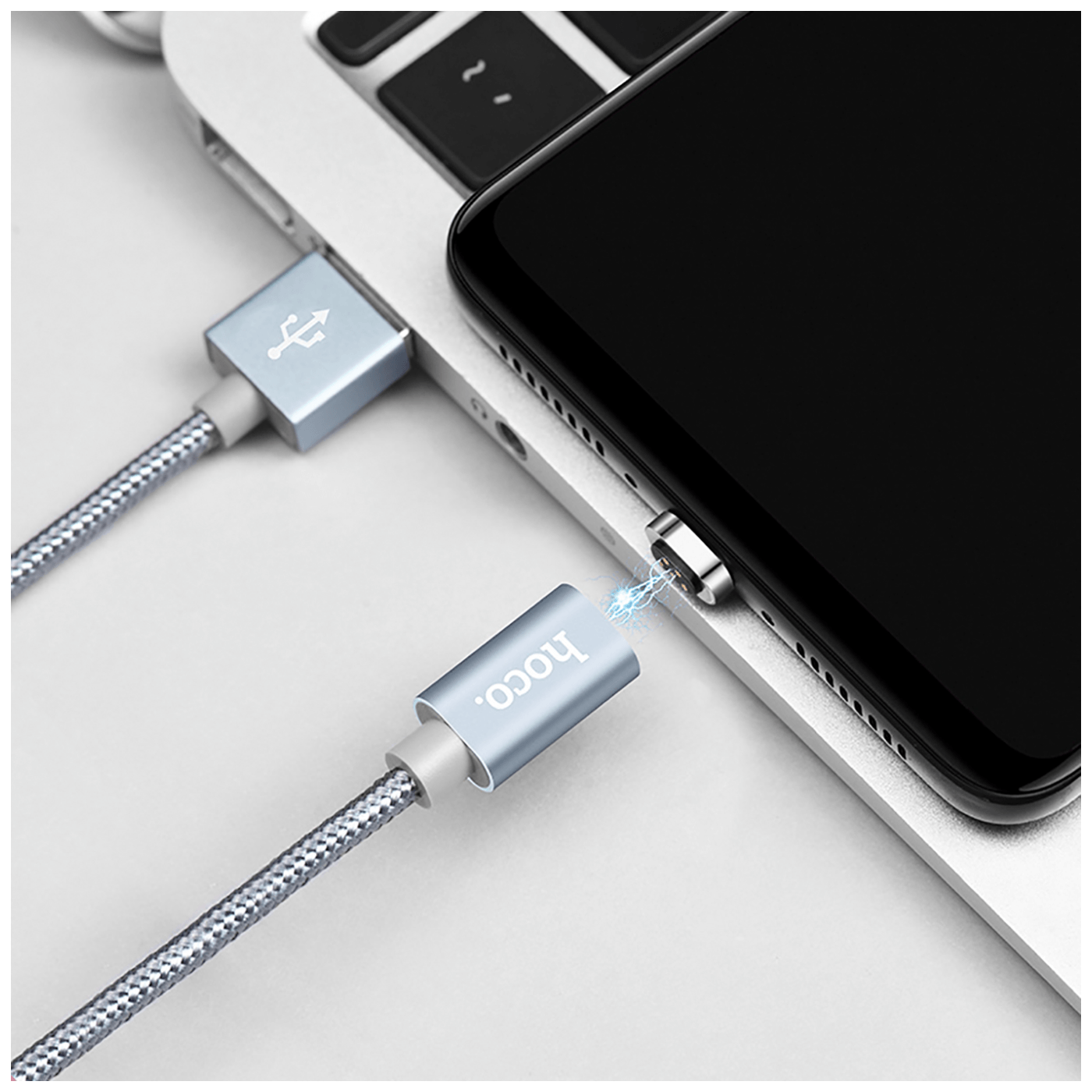 hoco. USB kabel za iPhone, metal magnetic, Lightning, 2.0 A - U40A Magnetic Lightning-4