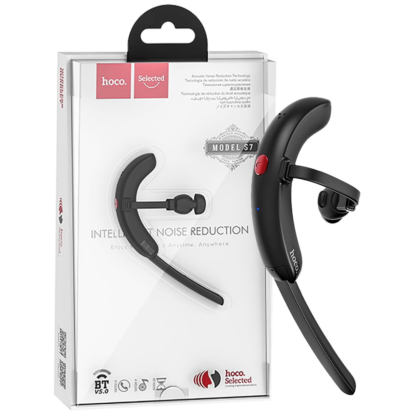 Handsfree slušalica sa mikrofonom HOCO, Bluetooth, 50 mAh, 4 h - S7 Delight
