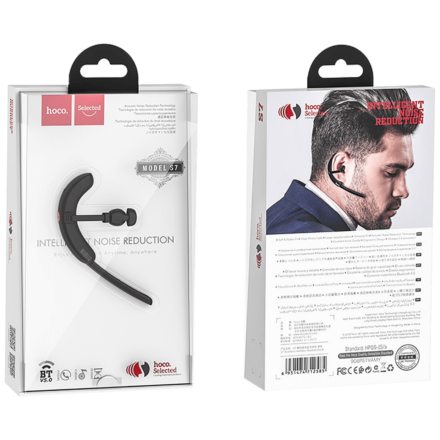 Handsfree slušalica sa mikrofonom HOCO, Bluetooth, 50 mAh, 4 h - S7 Delight-1