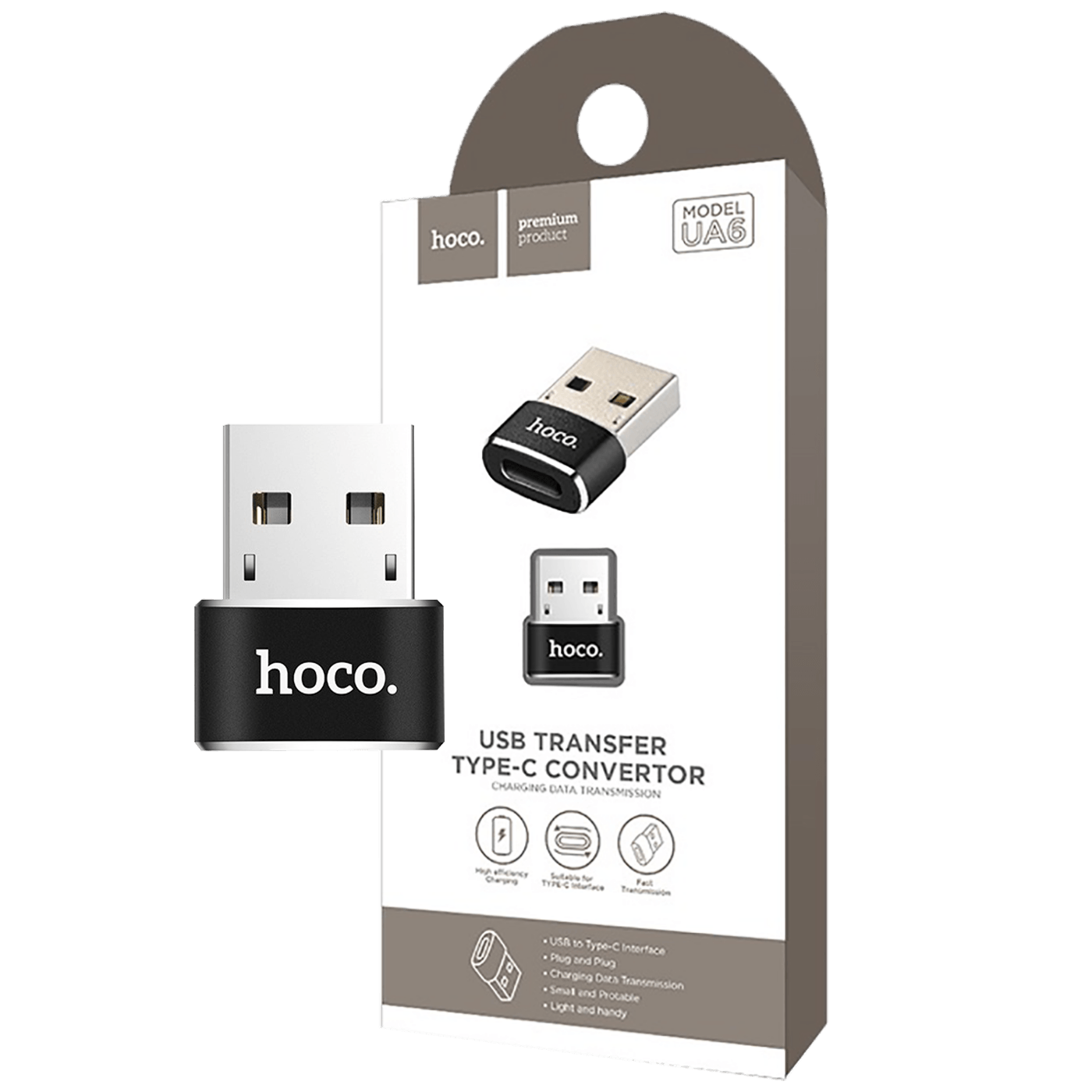 hoco. Adapter USB-A to type C - UA6-0