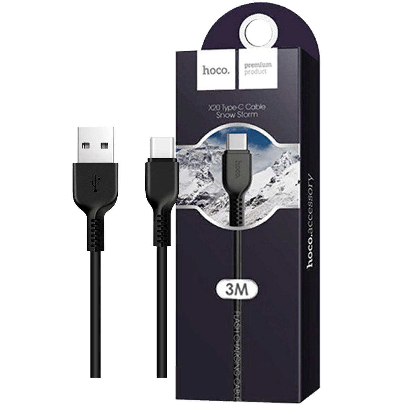hoco. USB kabl za smartphone , USB type C, dužina 3 met. - X20 Flash type C 3m-0
