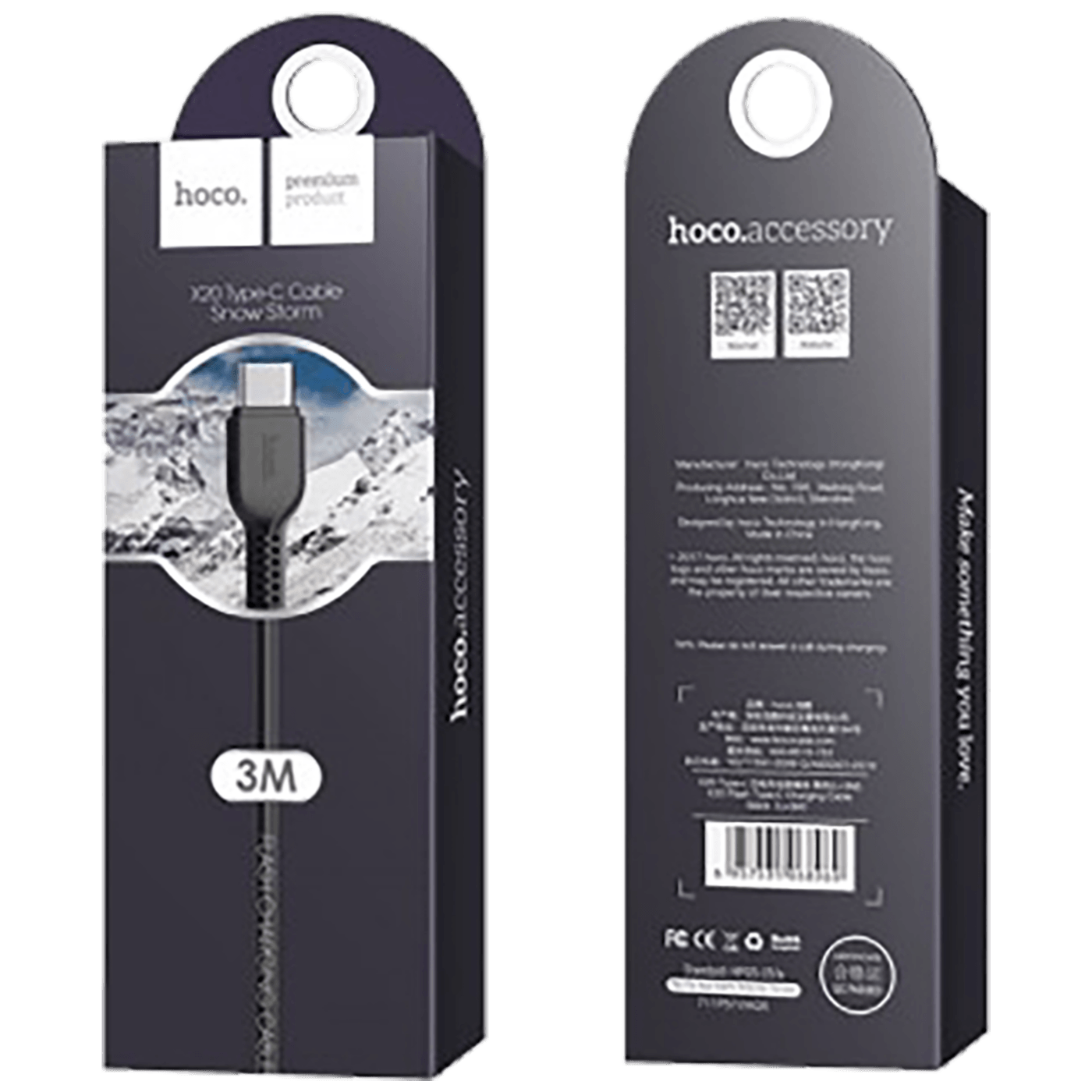hoco. USB kabl za smartphone , USB type C, dužina 3 met. - X20 Flash type C 3m-1