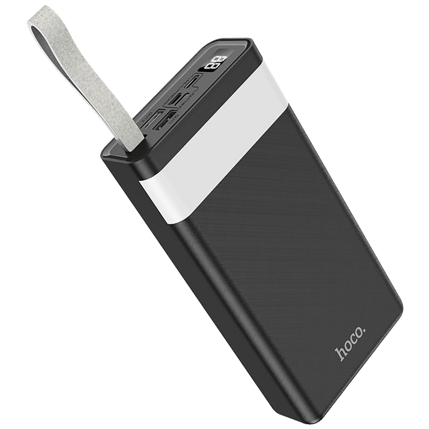 hoco. Punjač prijenosni sa lampom, Hoco j73, 30000mAh, 2A / 2A - J73 Powerful crna-2