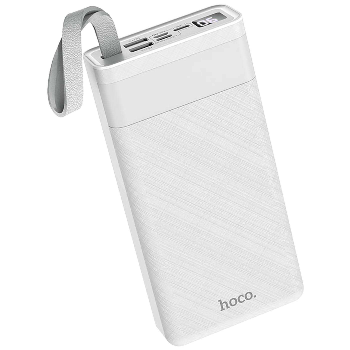 hoco. Punjač prijenosni sa lampom, Hoco j73, 30000mAh, 2A / 2A - J73 Powerful bijela-2