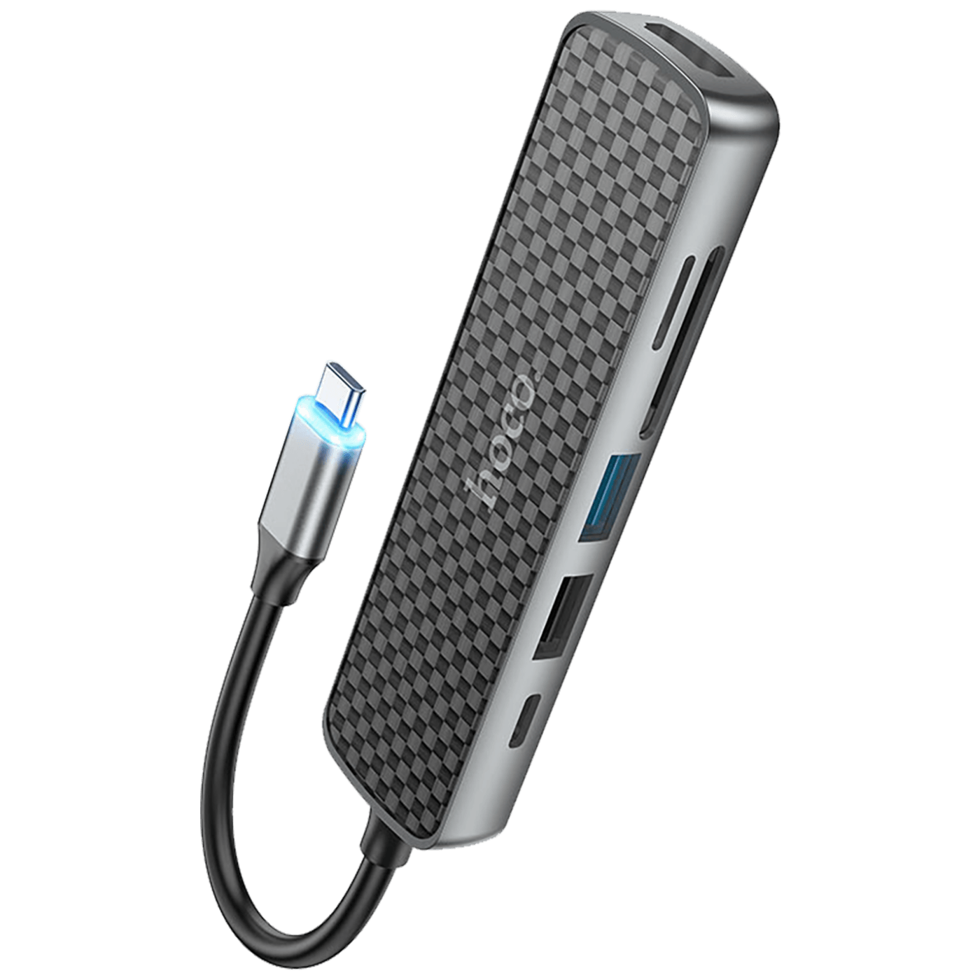 hoco. Konverter USB type C to HDMI/USB3.0/USB2.0/SD/ TF/PD - HB24 Easy display-4