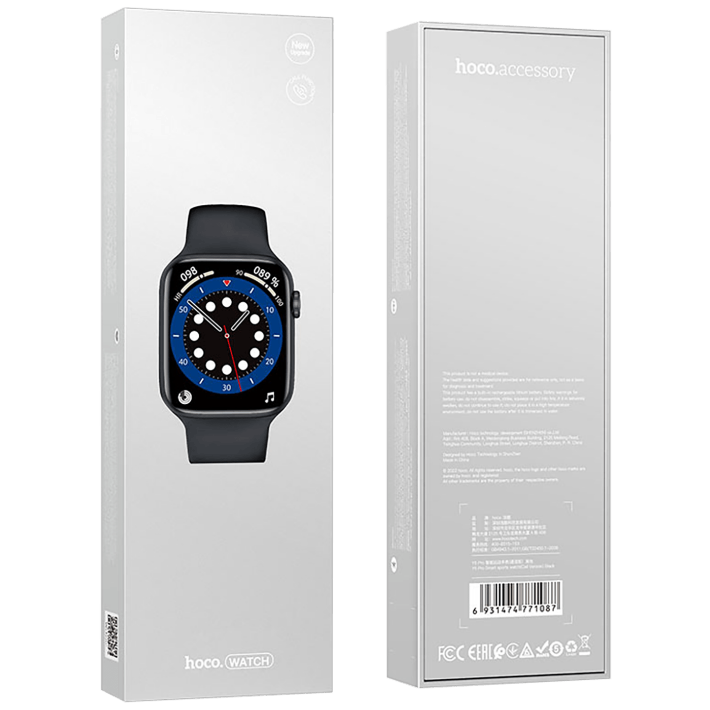 Pametni sat HOCO Y5 Pro 42mm crni-1