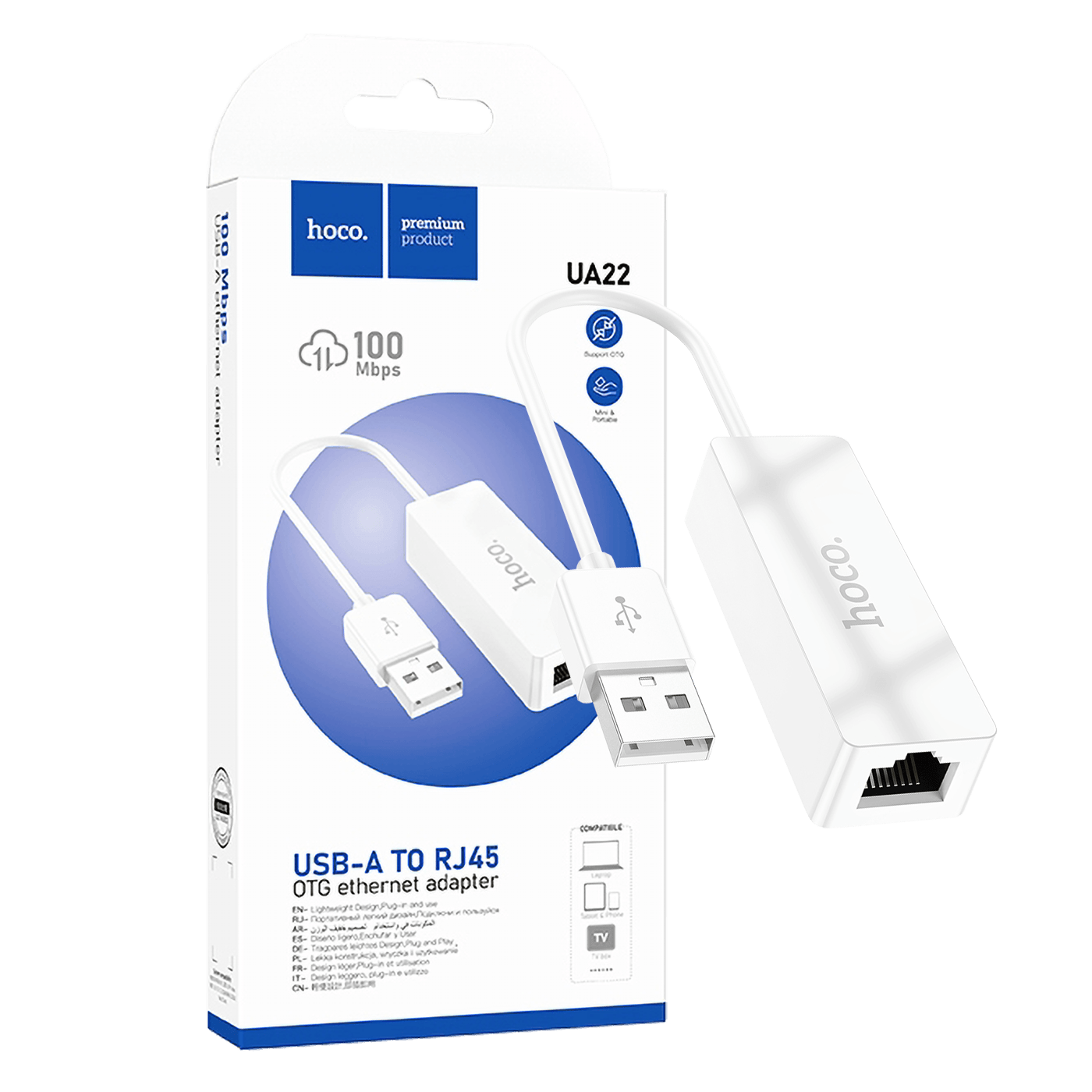 hoco. Adapter USB na LAN - UA22-0