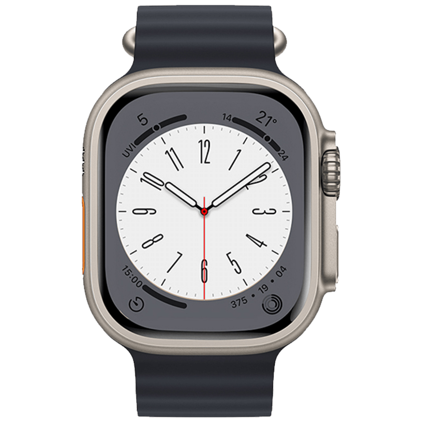 hoco. Silikonski remen za iWatch, 42/44/45/49mm, plava - iWatch WA12 Midnight Blue-2