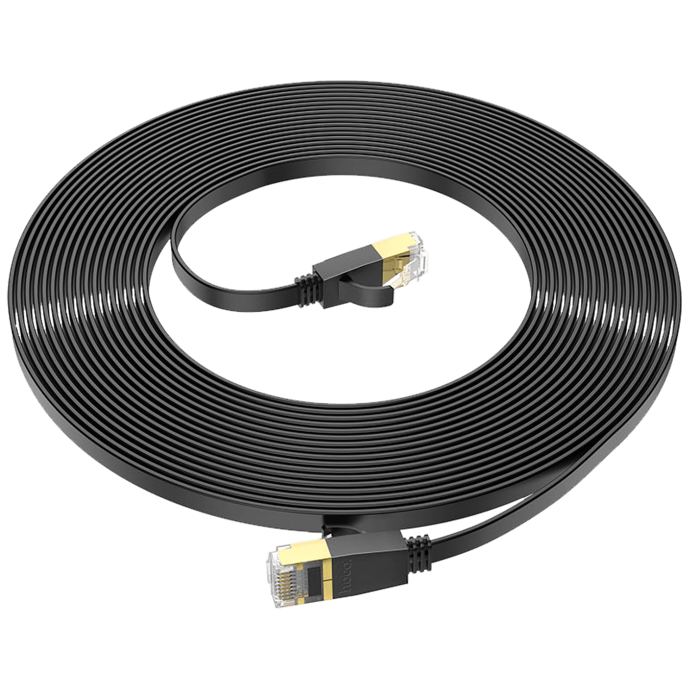 hoco. Mrežni kabl, CAT6, Gigabit Ethernet, flat, 10 met. crna - US07 General, 10 met.-2