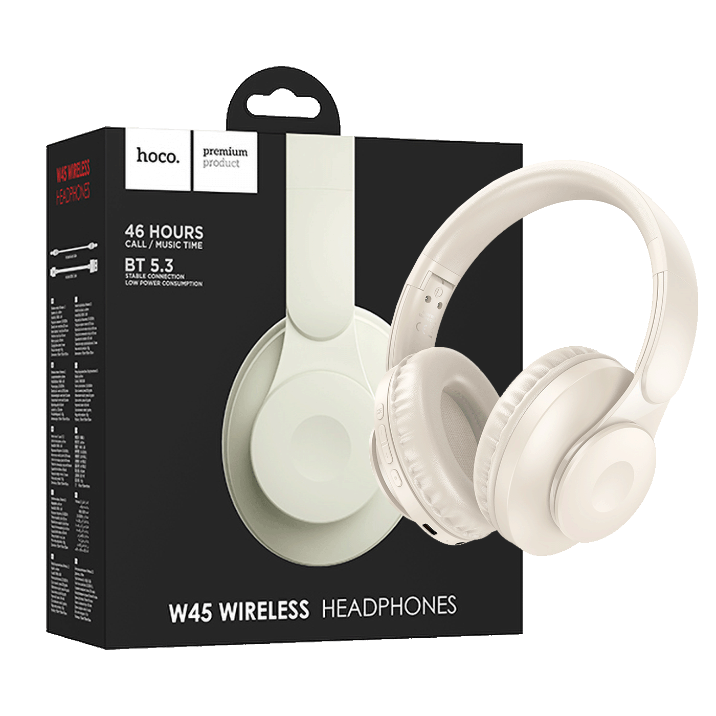 Slušalice HOCO W45 Enjoy bežične, Bluetooth bijela-0