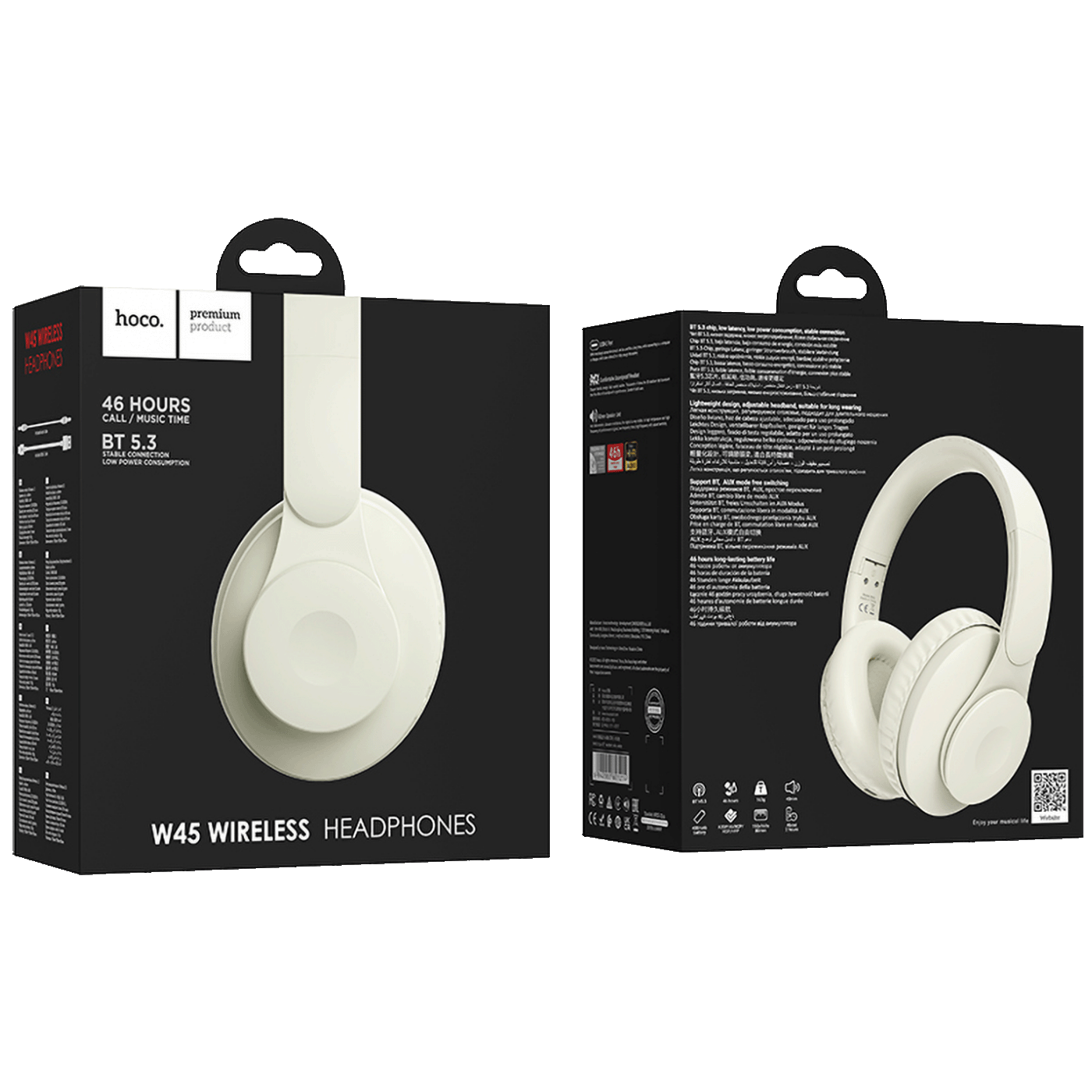 Slušalice HOCO W45 Enjoy bežične, Bluetooth bijela-4