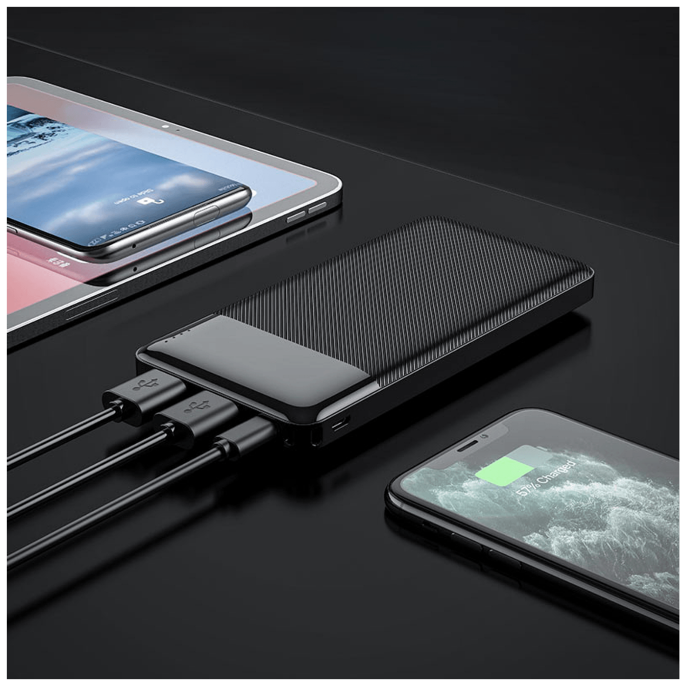 hoco. Punjač prijenosni za mobitele, 10000 mAh, 2A / 2A - J72 Easy travel-2