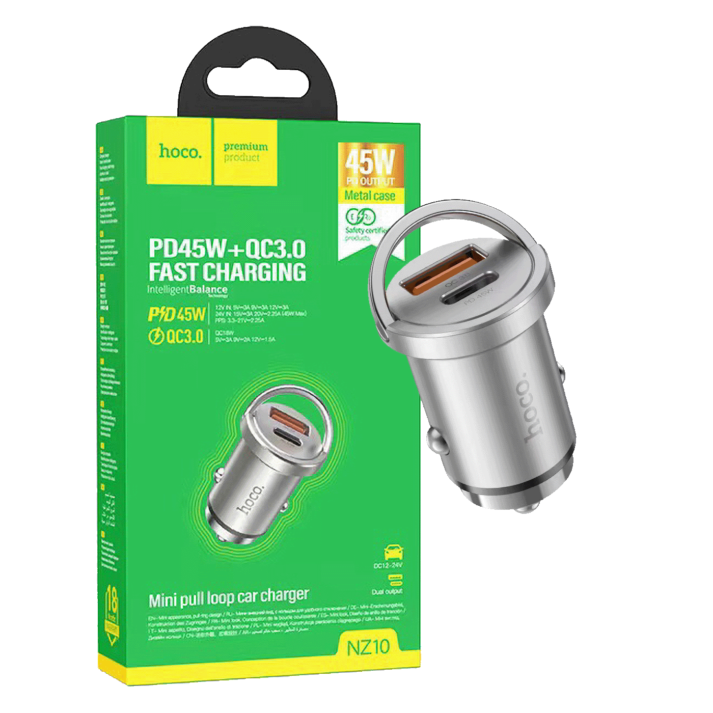 hoco. Auto punjač, brzi, PD45W+QC3.0 - NZ10 Handy-0