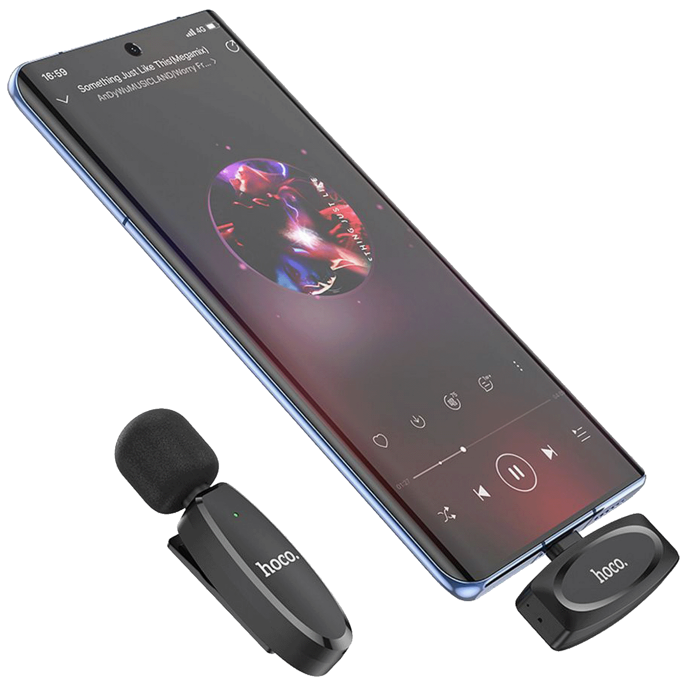 Bežični mikrofon HOCO sa USB type C konetktorom, L15 Crystal Lavalier-4