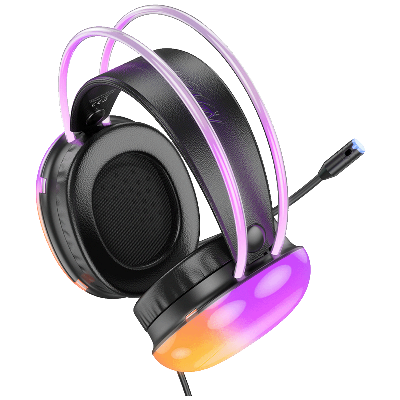 hoco. Slušalice sa mikrofonom, gaming, USB, LED - W109 Plus Rich-2