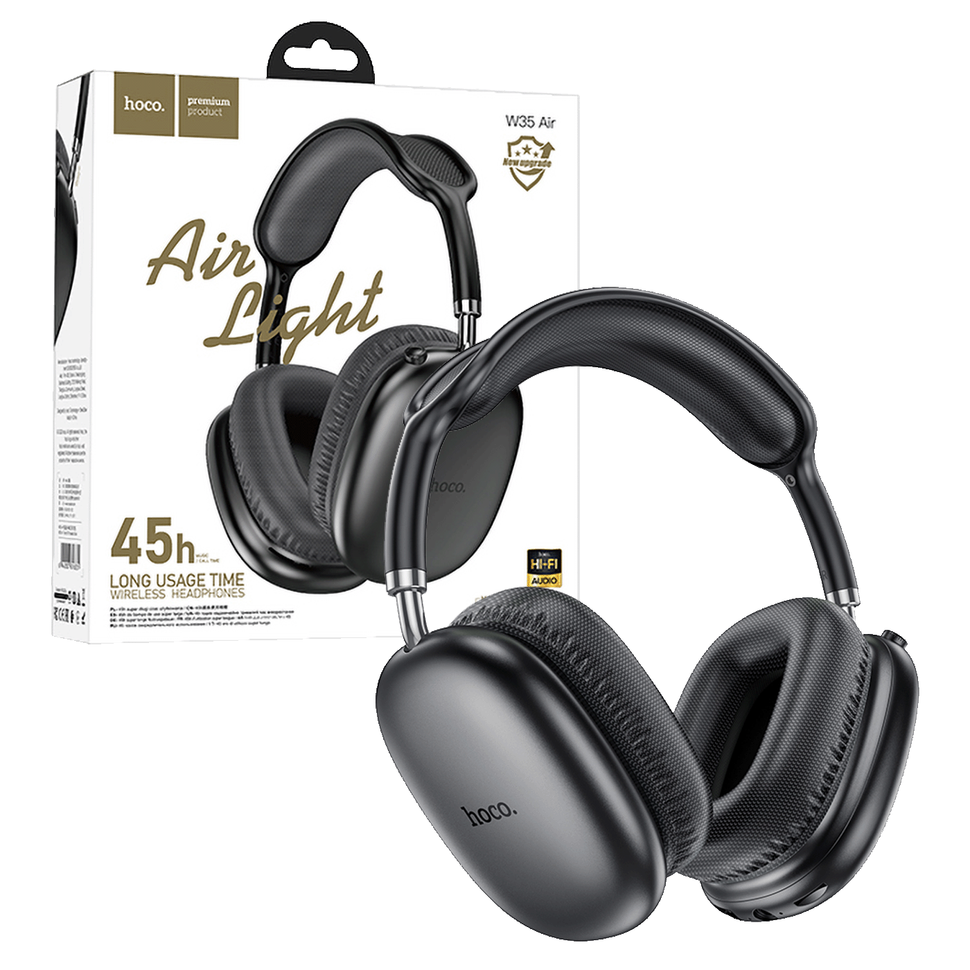 Slušalice HOCO W35 Air bežične, Bluetooth Triumph Black-0
