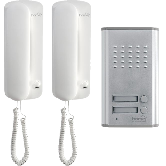 Interfon žični HOME DP 012, dvije unutarnje jedinice, elek. otvaranje-0