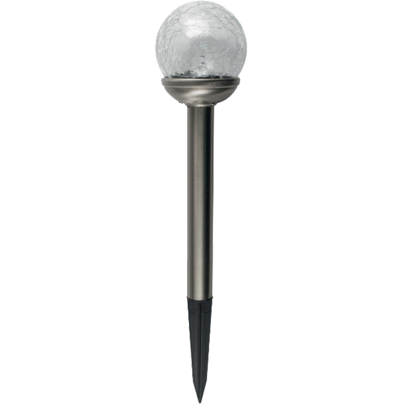 Solarna vrtna LED lampa HOME metal/staklo, 200 mAh - MX 812-0