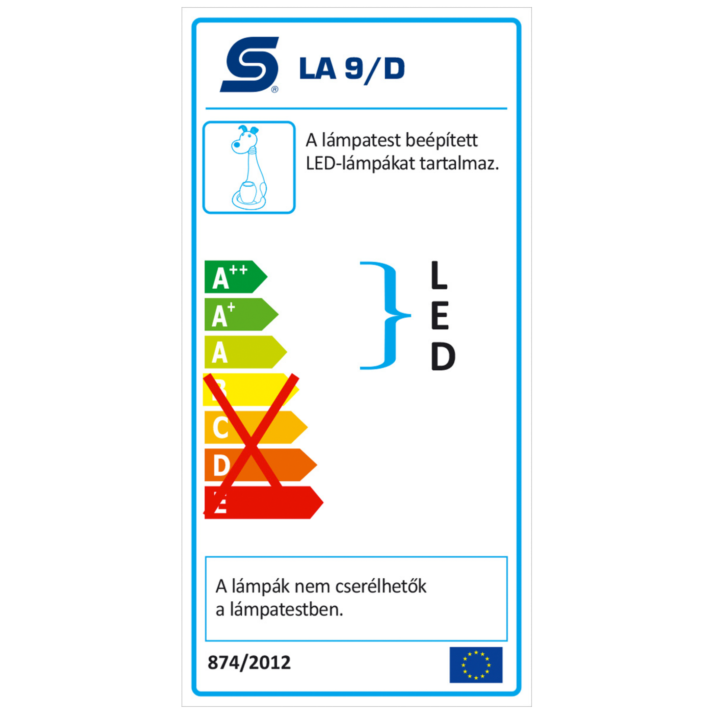 home Lampa, LED, stolna, za dječije sobe, psić - LA 9/D-2