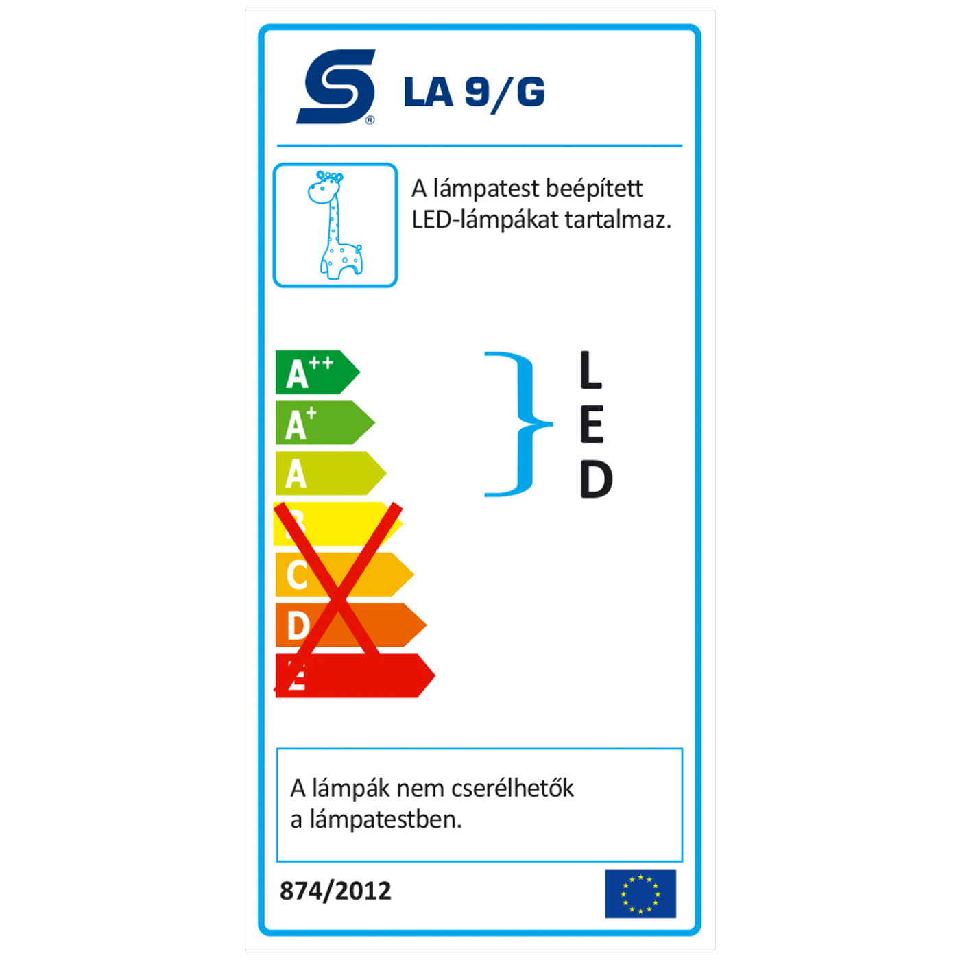 home Lampa, LED, stolna, za dječije sobe, žirafa - LA 9/G-2