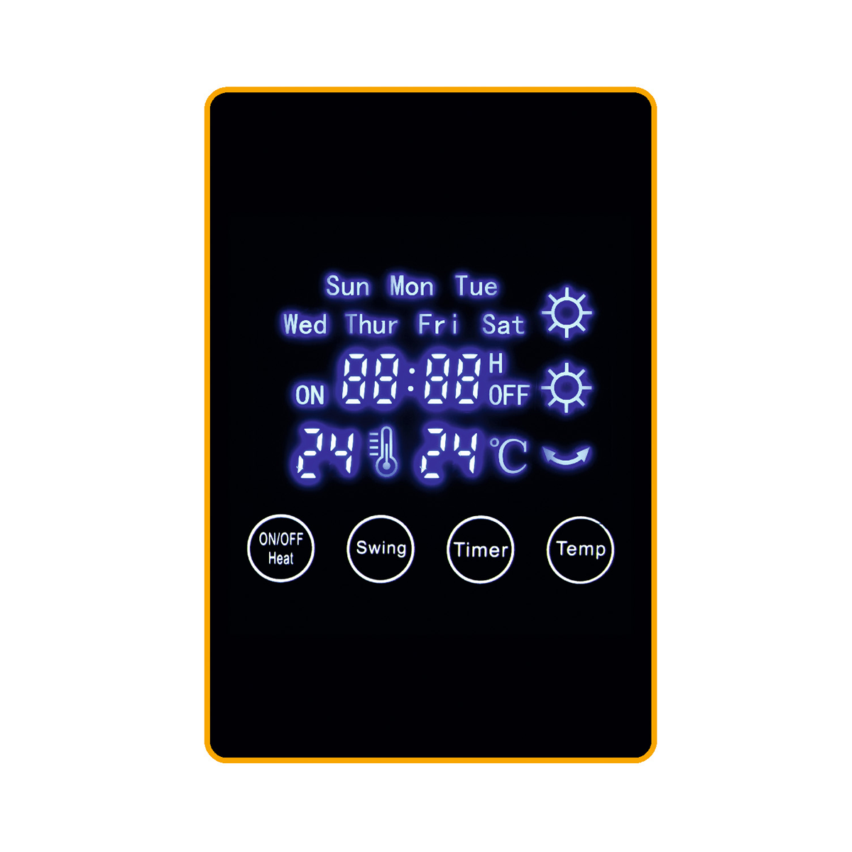 Grijalica zidna HOME FKF 59201 2000W LED ekran-1